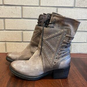 A.S.98 Studded Katarina Boots Smoke New In Box
